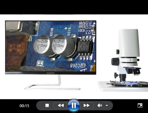 海约新款2D/3D科研级智能免校准测量显微镜效果视频展示